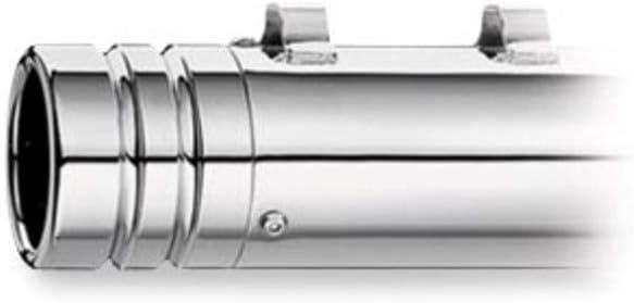 Kerker 108-8033 3.5" Grooved Billet Replacement End Cap with Chrome Finish