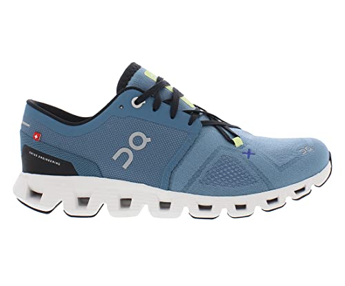 Image of ON Cloud X 3 Mens Shoes Size 12, Color: Pewter /White