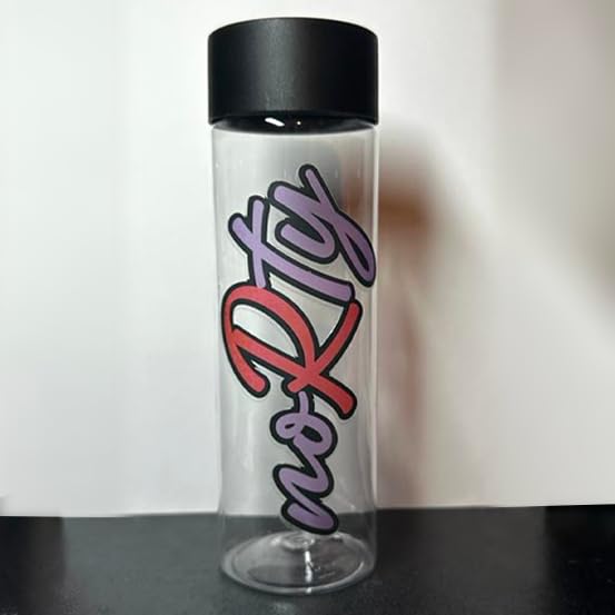 "noRty" Plastic Drink Bottle, Jackhammer Oesophagus Awareness, Vic's Army, Handmade by Prism Creations