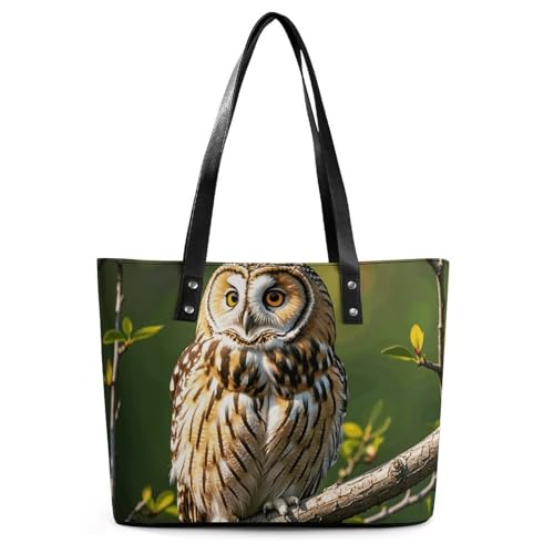 Sac à main en cuir exquis femme imprimé hibou pour voyage et déplacements