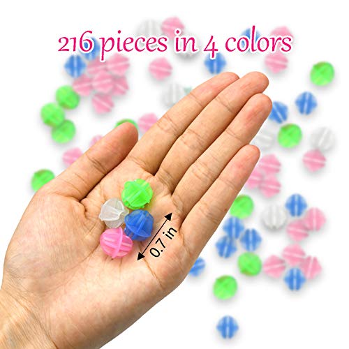 Bike Spoke Beads Glow in The Dark That Make Noise- Plastic