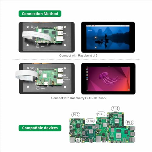 Image of OSOYOO 7inch DSI Screen V4.0 kit for Raspberry Pi 7inch DSI Screen V4.0