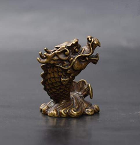 Statue dragon poisson laiton KELIEQA cadeau idéal collectionneur - 5