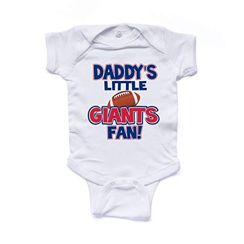 NanyCrafts' Daddy's Little Giants Fan baby bodysuit 6 Months White