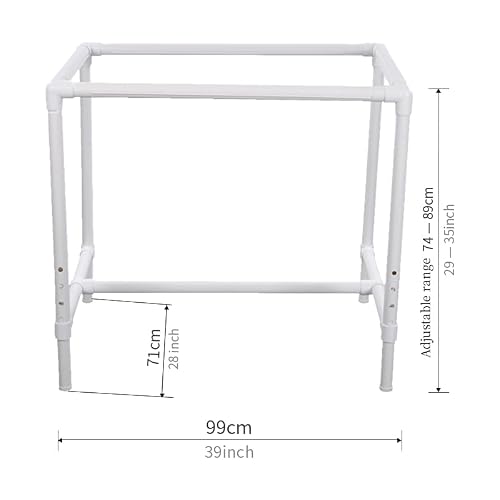 BEN YEDD Quilter\'s Floor Frame Large Embroidery Frame workbenches Patchwork Embroidery Cross Stitch Support Brackets PVC Pipe Racks