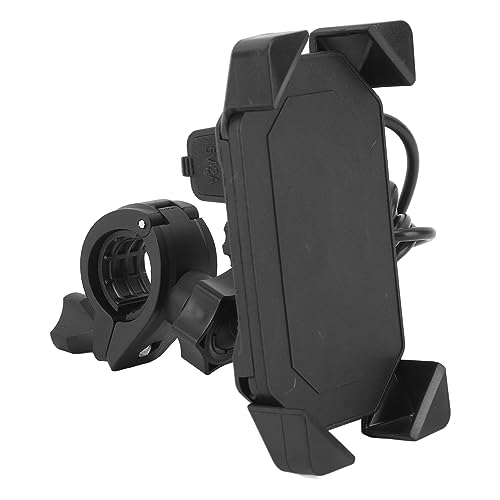 Raguso Suporte de telefone de motocicleta DC 5V2A recarregável universal ajustável para motocicleta