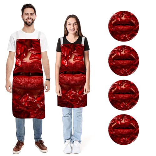 Tabliers de cuisine réglables et étanches pour cuisiner sans se tacher lot de 2