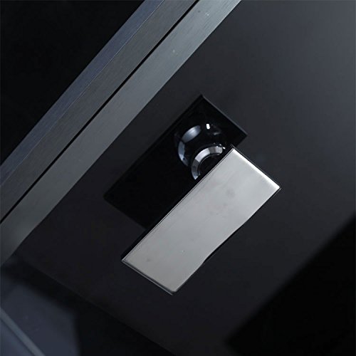 EAGO Dampfdusche DZ981- 1F9 schwarz rechts 100×100 Dampfduschkabine F9- Serie-6