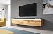 Produktbild Furnix TV Lowboard Bargo Fernsehschrank Wotan ohne LED-Beleuchtung B180 x H34 x T32 cm - TV-Schrank Kommode Sideboard, 2 Fächer mit Tür Push-Click, 2 Ablagen, Wandmontage möglich