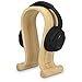 Produktbild kalibri Kopfhörerhalter Kopfhörerständer Universal Holz - Kopfhörer Halter Headset Halterung - On Ear Headphone Stand - Bambus Holz in Hellbraun
