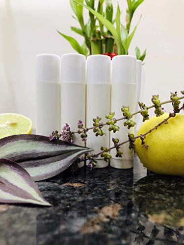 Image of 5 Grams White Empty Chapstick Lip Stick Tube Container for Lip Balm Lipstick Cosmetic & Makeup Use Pack of 20