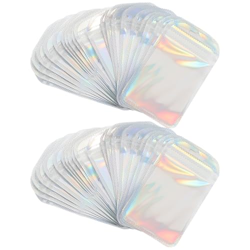 PRETYZOOM Bolsas Transparentes De Sellado para Joyas Pequeñas 50 Piezas Bolsitas Resellables para Anillos Collares Y Pendientes Bolsas De Almacenamiento De PláStico para Joyería Visible 3.93