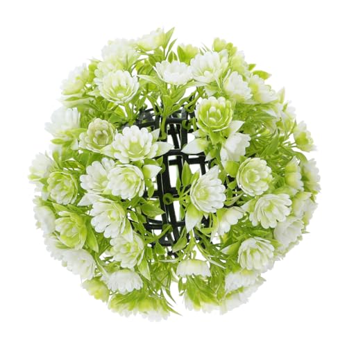 Levemolo Artificial Topiary Ball Lifelike Decorative Grass Sphere for Weddings Parties Garden and Home Decor Easy to Hang Faux Flower Ball for Elegant Centerpieces