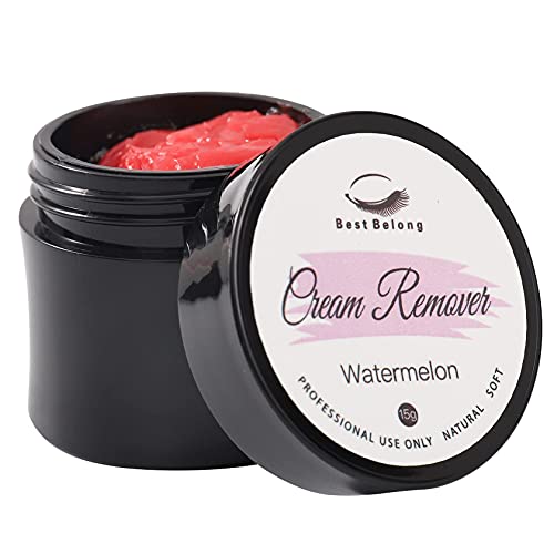 Best Belong Eyelash Extension Remover Cream, Lash Extension Cream Remover For Las Extension Glue, Fast Lash Adhesive Dissolution 15g (Watermelon Smell)