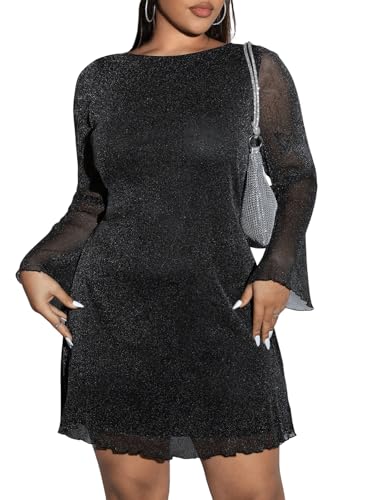 Robe manches évasées grande taille pour gommer les complexes - 3