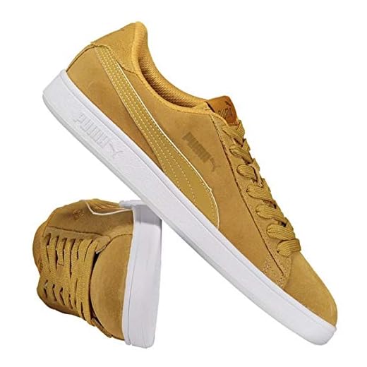 PUMA Tênis Smash V2 Masculino (br_footwear_size_system, adult, numeric, numeric_44) Amarelo