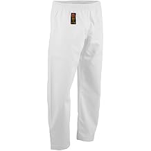 ProForce Gladiator 8oz Karate Pants w/Elastic Waist - White - Size 2