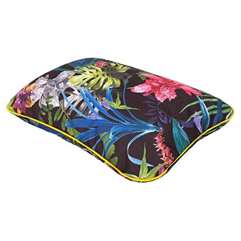 A Small Garden Cushion 52 x 33 cm Bench Cushion Headrest Armrest Waterproof Multicoloured Cover