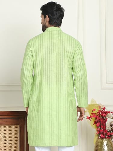 Image of Jompers Men's Cotton Striped Kurtas