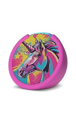 Amazon Echo Pop Kids (newest model), Designed for kids, Designed for Alexa+, parental controls, Includes 6 months of Amazon Kids+, Unicorn