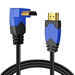 TNP 4K HDMI Cable Right Angle 270 Degree (3FT) High Speed 18GBPs HDMI Wire Cord 4K 60Hz HDR 2K 2160p 1080p 1440p 3D ARC/eARC Ethernet f/Video Gaming Xbox & Apple TV HDTV Projector