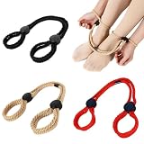 SM Sex Bondage Bondageseil 3 Stück Fessel Set Handschellen Knöchel Sexspielzeug Verstellbaren Fesseln Handschellen für Anfänger Fetisch Paare Männer Frauen