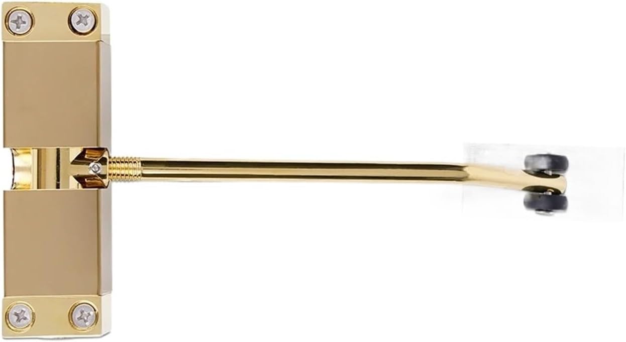 Stainless Steel Automatic Spring Door Closer Adjustable(Silver)