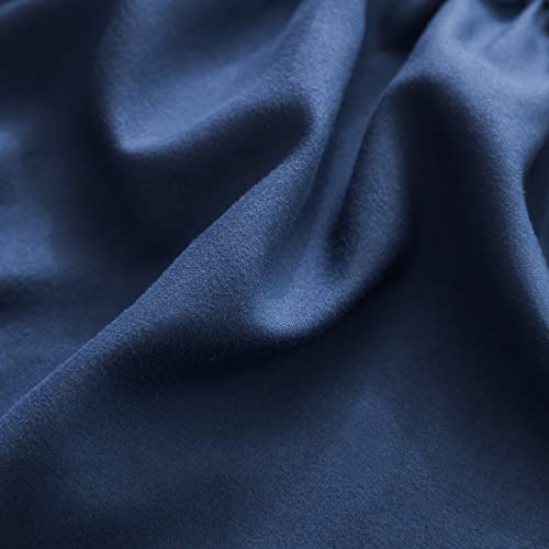 Ayasw Bed Skirt Queen 14 Inch Drop Dust Ruffle Premium Soft And Cozy 1800 Brushed Microfiber Three Fabric Sides Wrap Around With Elastic No Top Easy On Fit Queen/King Size Bed Blue #TOP3