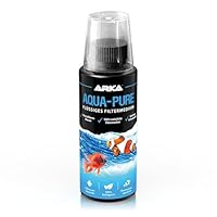 Wasserklärer Aquarium 118 ml – ARKA Aqua-Pure – Entfernt Trübungen sichtbar – Für kristallklares Wasser in Süß- & Meerwasseraquarien – Biologisch mit Filterbakterien – Pflanzensicher