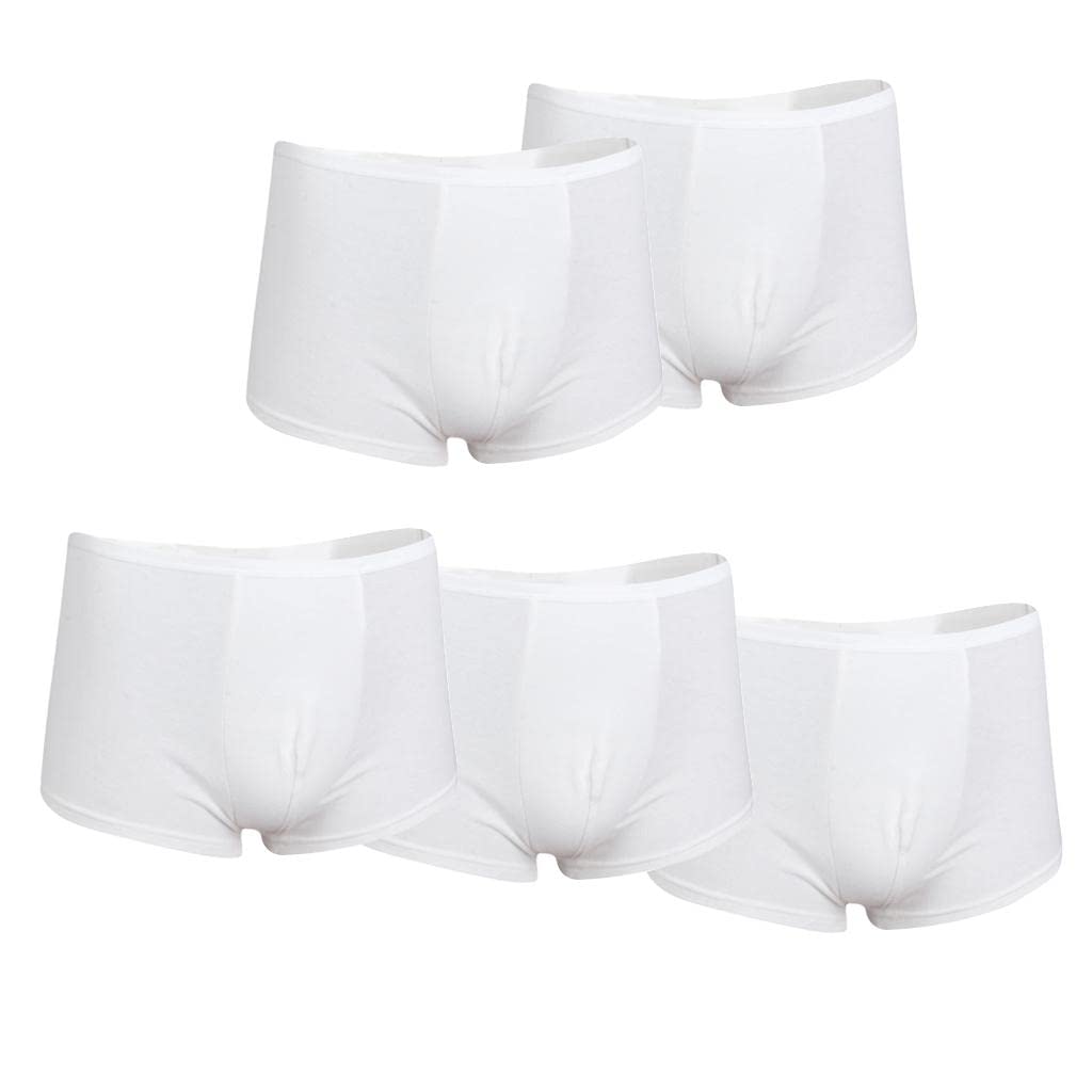 BNF® 5Pack Men's White Regular Absorbency Washable Incontinence Boxer Briefs XL|Clothing Shoes & Accessories | Mens Clothing |Underwear|5 Pieces of Mens Boxers-image-39
