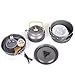 Camping Pots, Portable Hard Anodized Aluminum Cooking Ware Cookware Picnic Bowl Pot Pan Kits