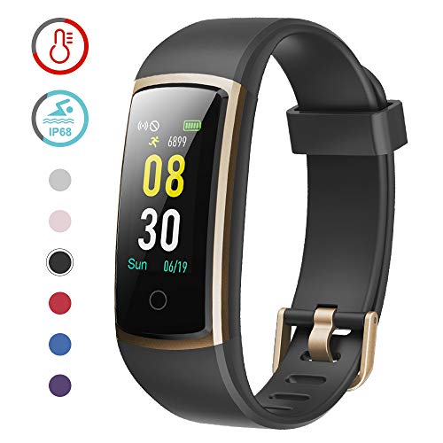 YAMAY Fitness Tracker with Blood Pressure Monitor Heart Rate Monitor Watch,IP68 Waterproof Activity