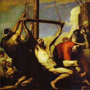 Peinture à l'huile Jusepe De Ribera 1639 pour décoration salon élégant