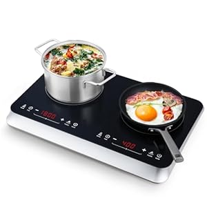 Double Induction Cooktop Burner with Fast...