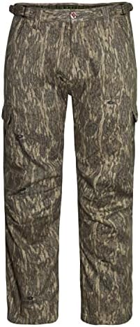 Mossy Oak Cotton Mill 2.0 Camo Hunting Pants for Men Camouflage Clothes, Bottomland, Medium