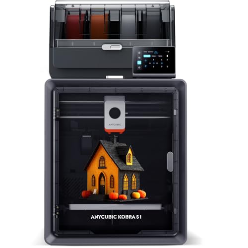 Anycubic Kobra S1 Combo Multi-Color 3D Printer, Fast 600mm/s Printing