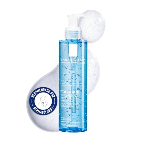 La Roche Posay, Toleriane Rosaliac Gel Micelar Desmaquillante, Limpia Impurezas y Elimina el Maquillaje, Sensación de Frescor, Sin Aclarado, Hipoalergénico, Para Pieles Sensibles, 195ml