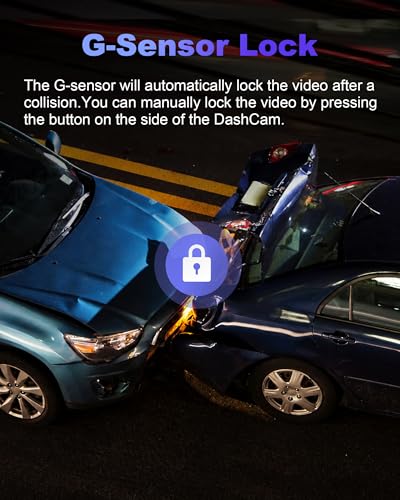 Dash Cam Front and Rear 4K+1080P