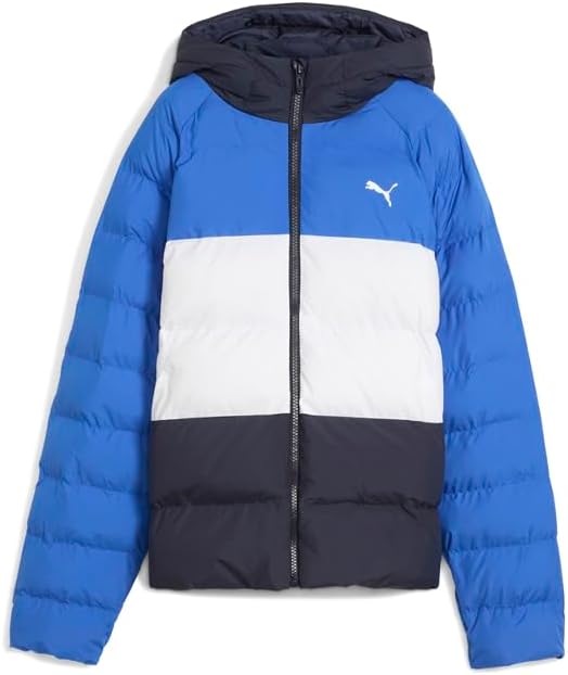 PUMA Niños Niños Chaqueta Acolchada Sintética Con Capucha Prendas De Abrigo Atléticas Casual - Azul