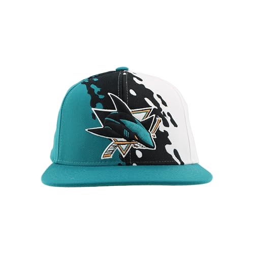 Image of ZHATS NHL Unisex-Adult NHL Officially Licensed Adjustable Snapback Hat Flat Bill Z11 Retro Paintbrush