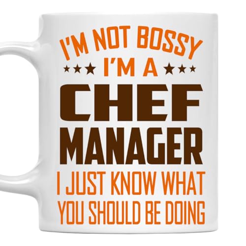 MONIZILUCKY I'm Not Bossy, I'm a Chef Manager Mug 11Oz