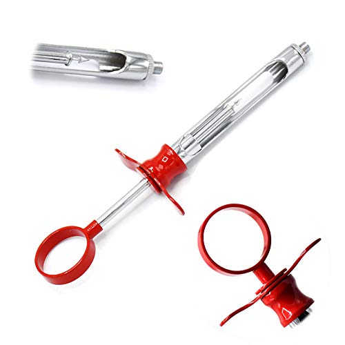 OdontoMed2011 Aspirating Syringe CW Type 1.8cc Red Color Coated Handle Dental Instruments