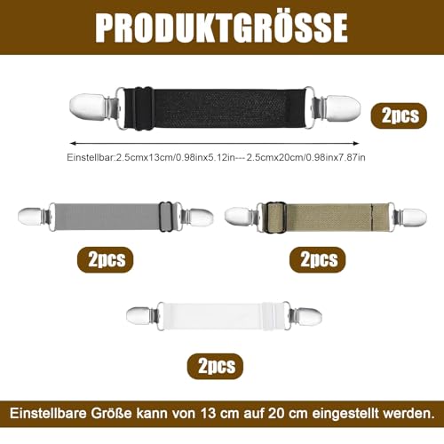6 Stück Pullovern Cardigan Clip Set, Elastischen Verschlüssen Clips für Kleidung, Flexiblen Verschlüssen Waist Clip Zum Verengen Von Kleidungsausschnitten, Strickjacken, Pullovern, Kleidern, Jacken