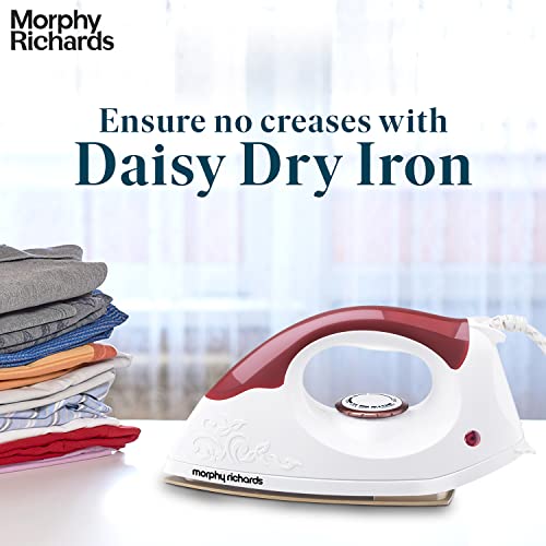 Morphy-Richards-Daisy-1000W-Dry-Iron-with-American-Heritage-Non-Stick-Coated-Soleplate-White