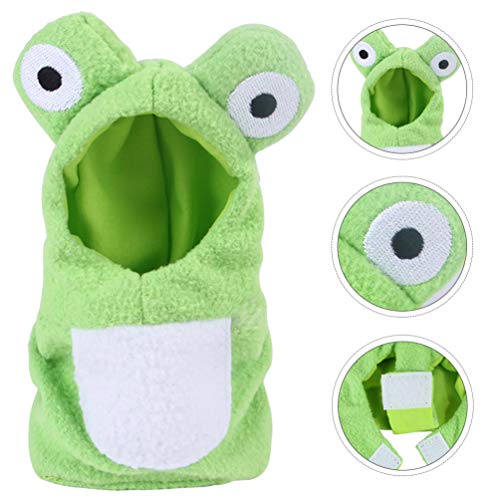 Nuobesty Bird Diaper Flight Suit Parrot Frog Costume Pet Small Animals Clothes Parakeet Cockatiel For Festival Home Party Halloween S Green #TOP2