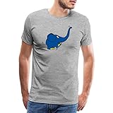 Spreadshirt Die Sendung Mit Der Maus Kleiner Elefant Spielt Männer Premium T-Shirt, L