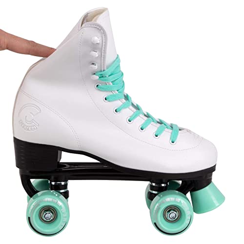 Image of C SEVEN C7skates Quad Roller Skates | Retro Design (Mint, Youth 1)