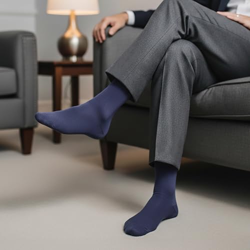 Image of Supersox Zero Collection Ultra Soft Premium Modal Crew Socks for Man | 6X Softer Than Cotton | Breathable, Moisture Wicking & Zero Odor | All-Day Comfort | Blue, White, Black | Pack of 3
