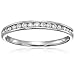 1/5 ctw Classic Diamond Wedding Band in 10K White Gold