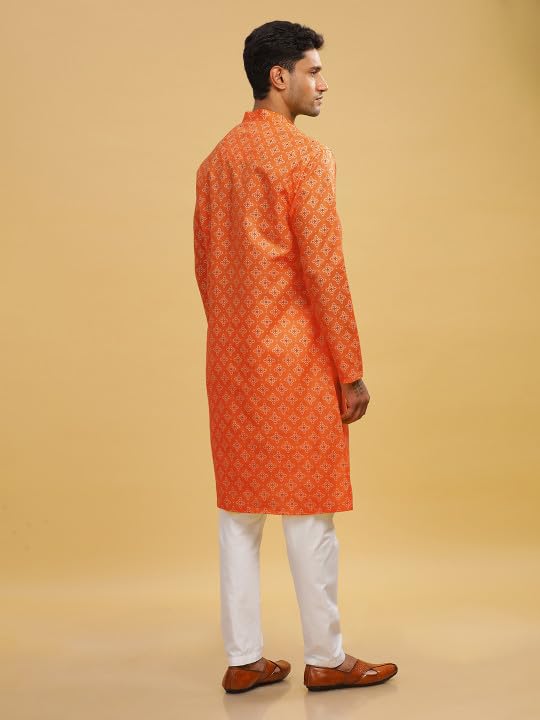 Image of BE ACTIVE Cotton Kurta for Men | Traditional and Classy Design | Indian Kurta | Full Sleeve Kurta